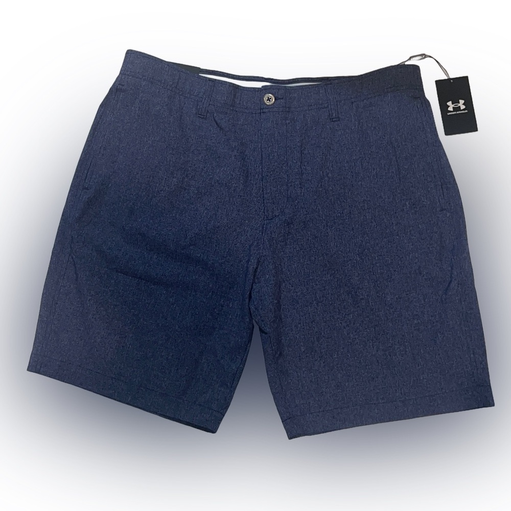 Under Armour Men's Flat Front Shorts - Navy Blue